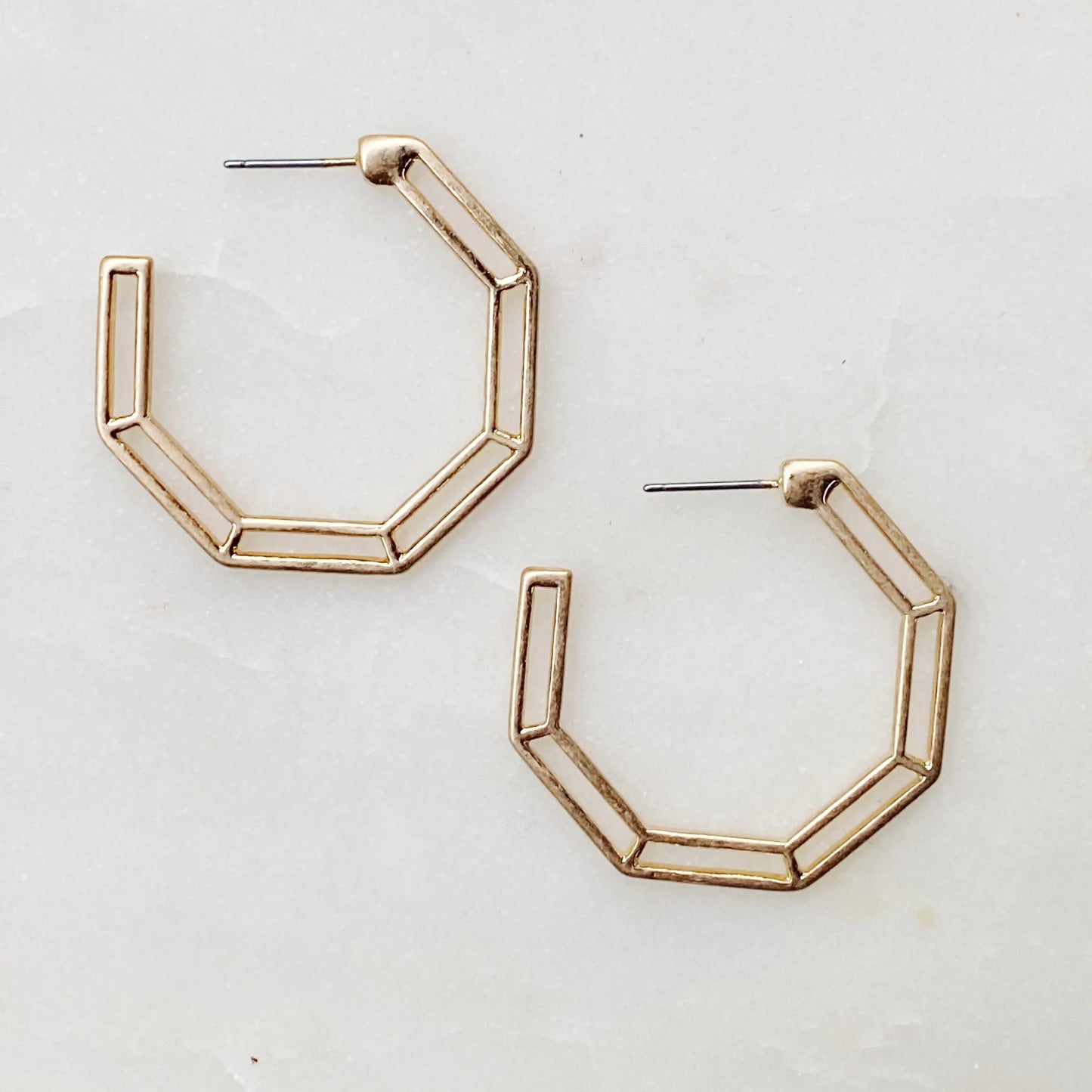 Geometric Hoop Earrings