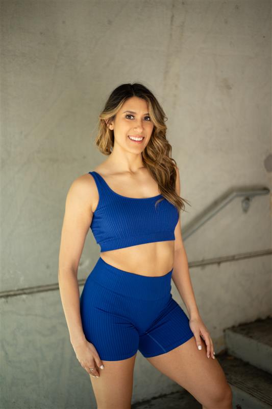 Carson Ribbed Active Bra