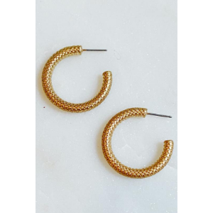 Textured Hoop Earrings