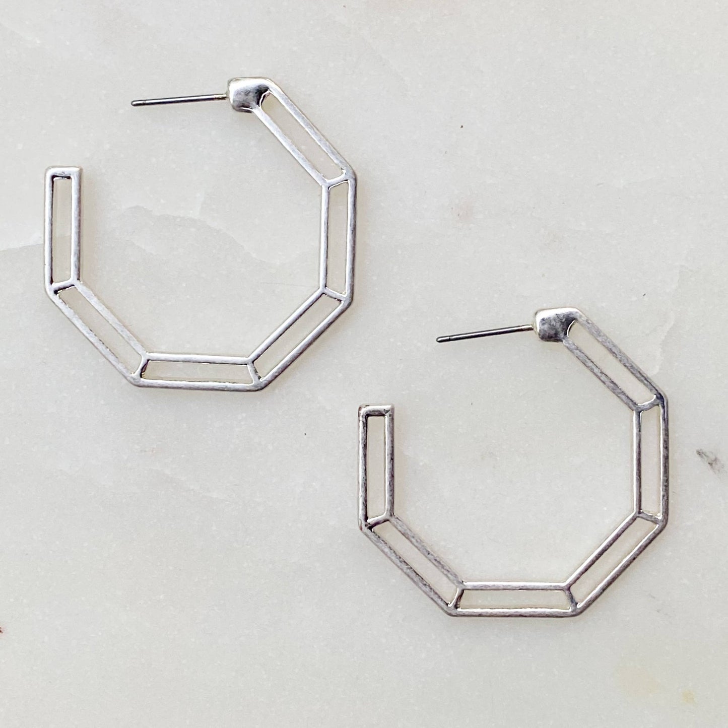 Geometric Hoop Earrings