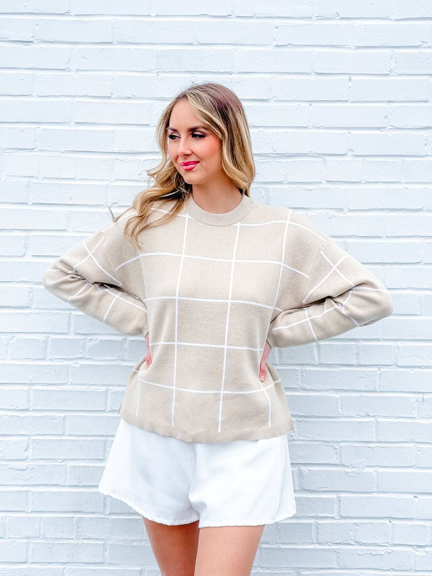 Dansby Window Pane Sweater