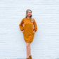 Deanna Balloon Sleeve Sweatshirt Mini Dress