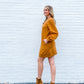 Deanna Balloon Sleeve Sweatshirt Mini Dress