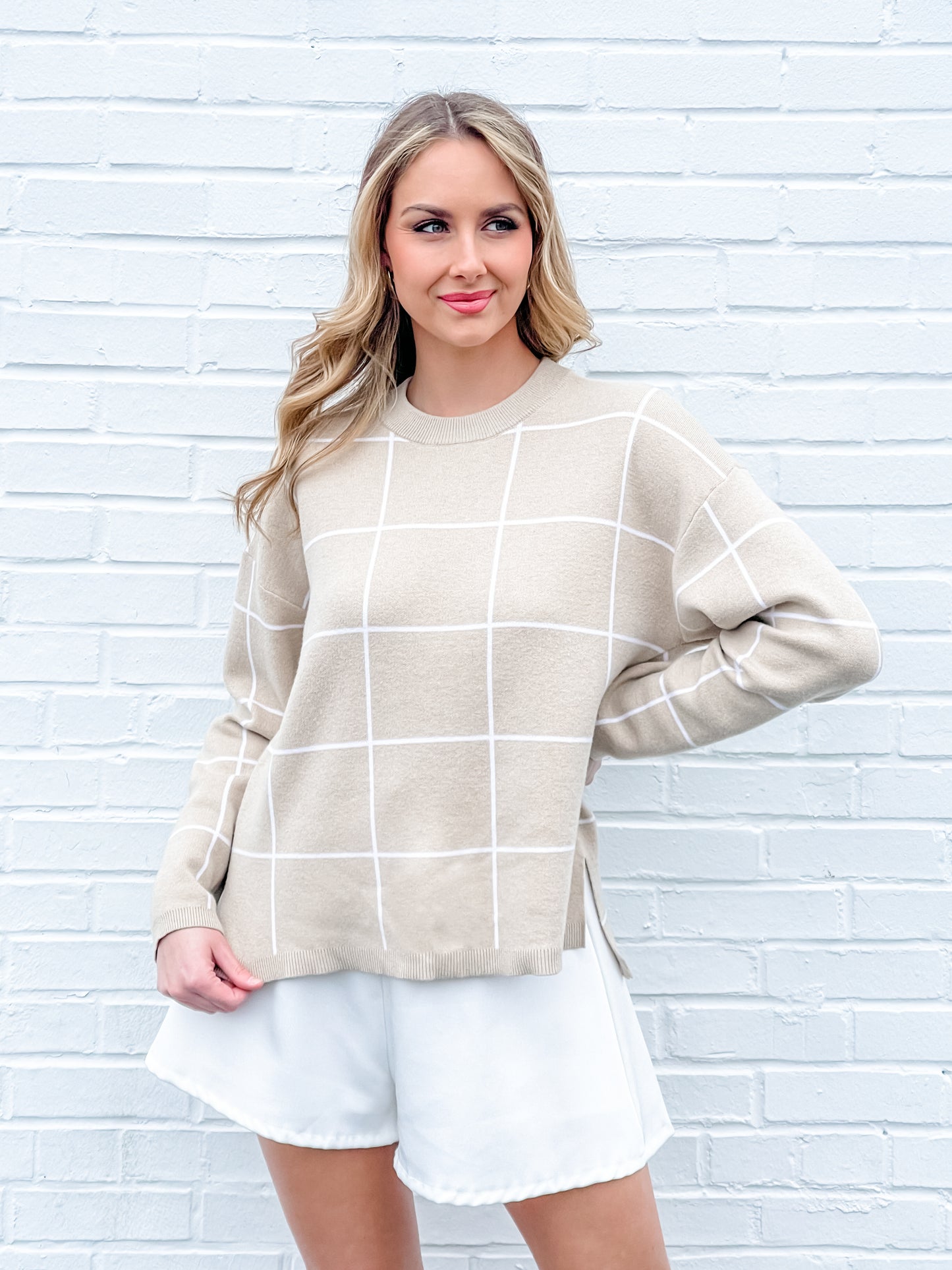 Dansby Window Pane Sweater