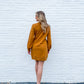Deanna Balloon Sleeve Sweatshirt Mini Dress
